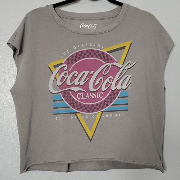Coca Cola Tops - Coca-Cola classic oversized cutoff sweatshirt